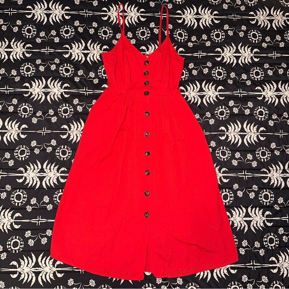 Francesca's Collections Dresses & Skirts - Japna Button Down Midi Dress